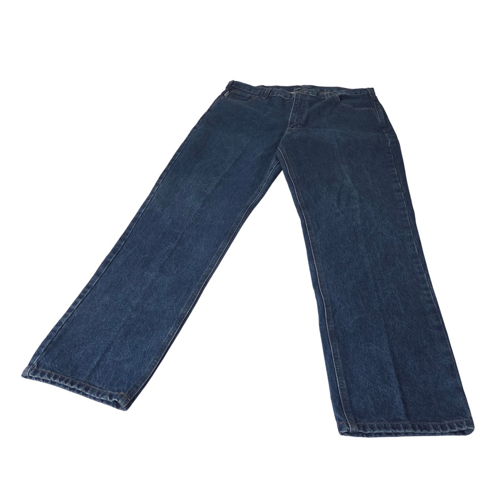 Carhartt Jeans Mens 40x32 Blue B18 DST Traditional Fit Straight Leg Denim‎